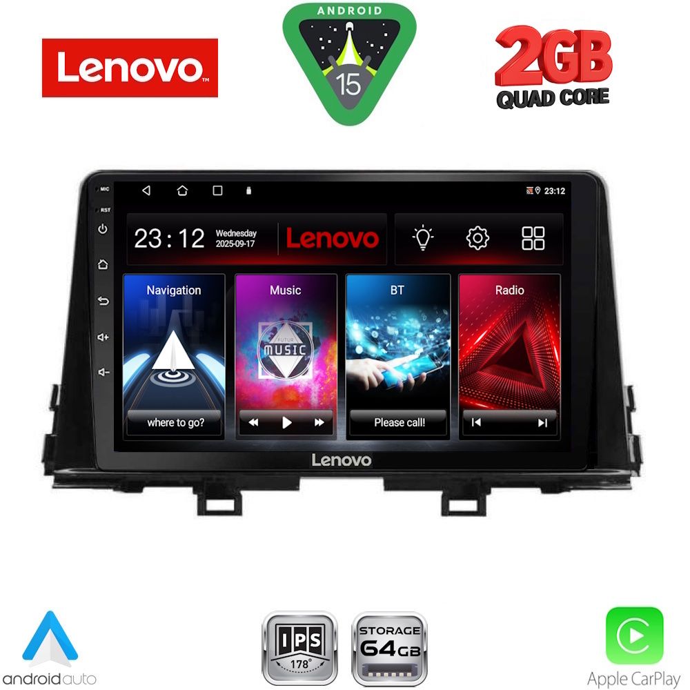 LVD2310_15 LENOVO LVD 2310_CPA (9inc) MULTIMEDIA TABLET for KIA PICANTO mod. 2021-2026 - Image 1