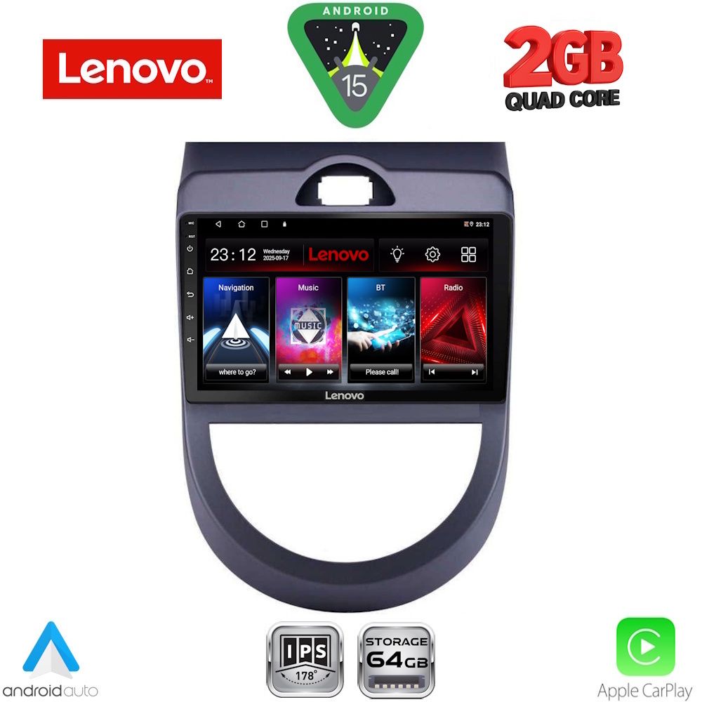 LVD2320_15 LENOVO LVD 2320_CPA (9inc) MULTIMEDIA TABLET for KIA SOUL mod. 2008-2013 - Image 1
