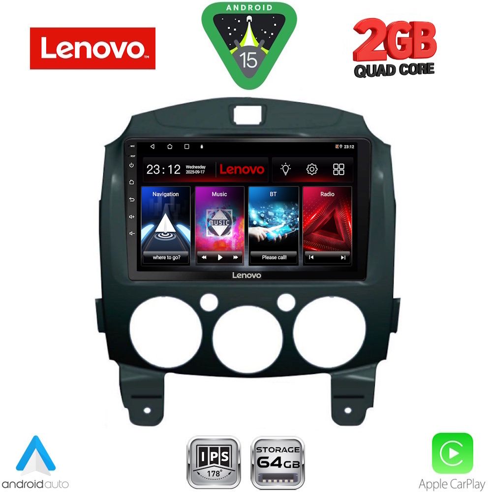 LVD2361_15 LENOVO LVD 2361_CPA (9inc) MULTIMEDIA TABLET for MAZDA 2 mod. 2007-2014 - Image 1