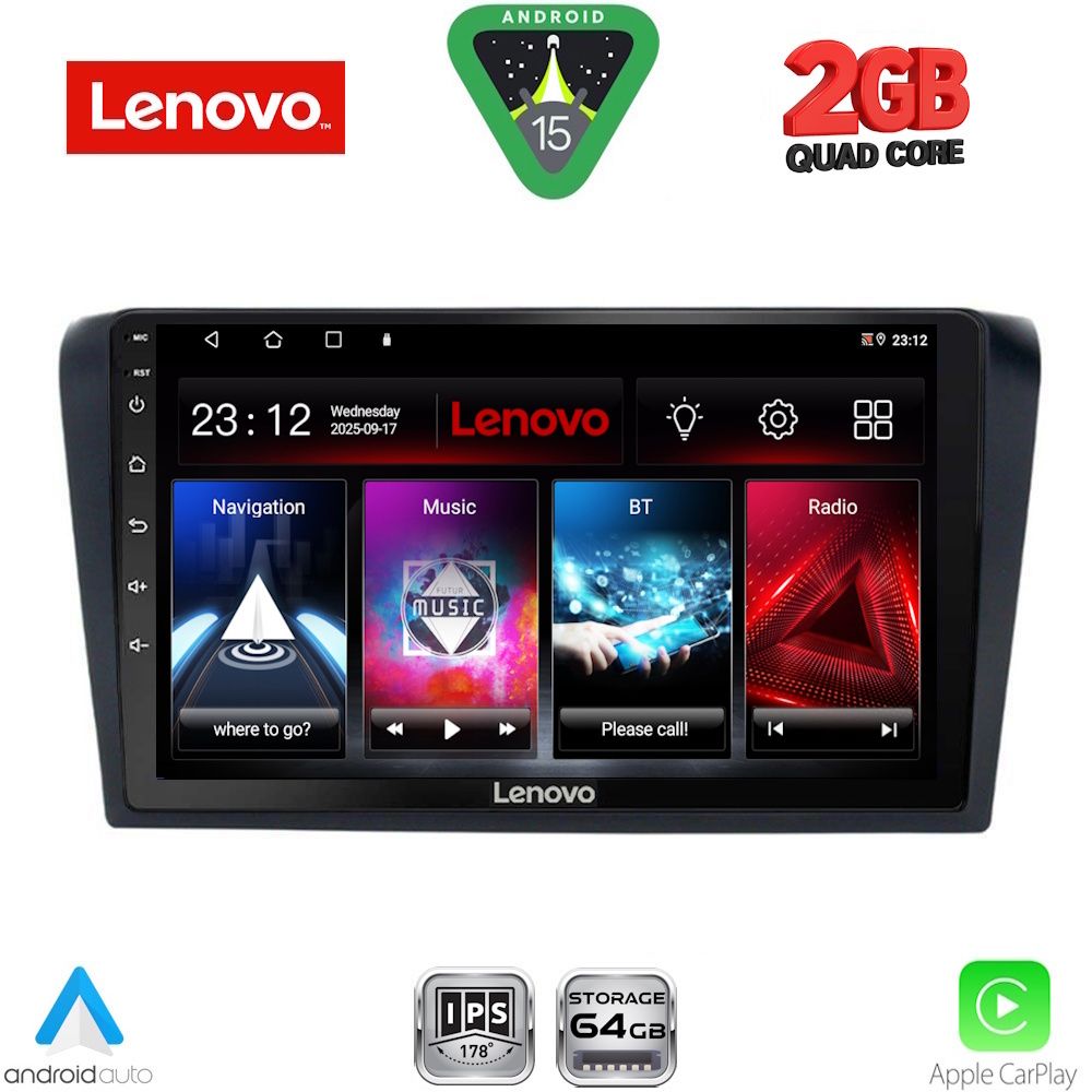 LVD2365_15 LENOVO LVD 2365_CPA (9inc) MULTIMEDIA TABLET for MAZDA 3 mod. 2003-2008 - Image 1