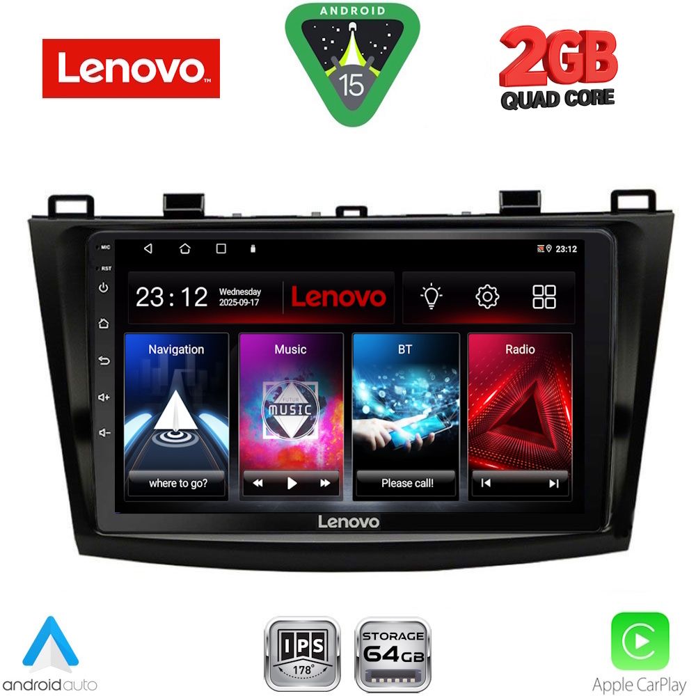 LVD2366_15 LENOVO LVD 2366_CPA (9inc) MULTIMEDIA TABLET for MAZDA 3 mod. 2009-2014 - Image 1