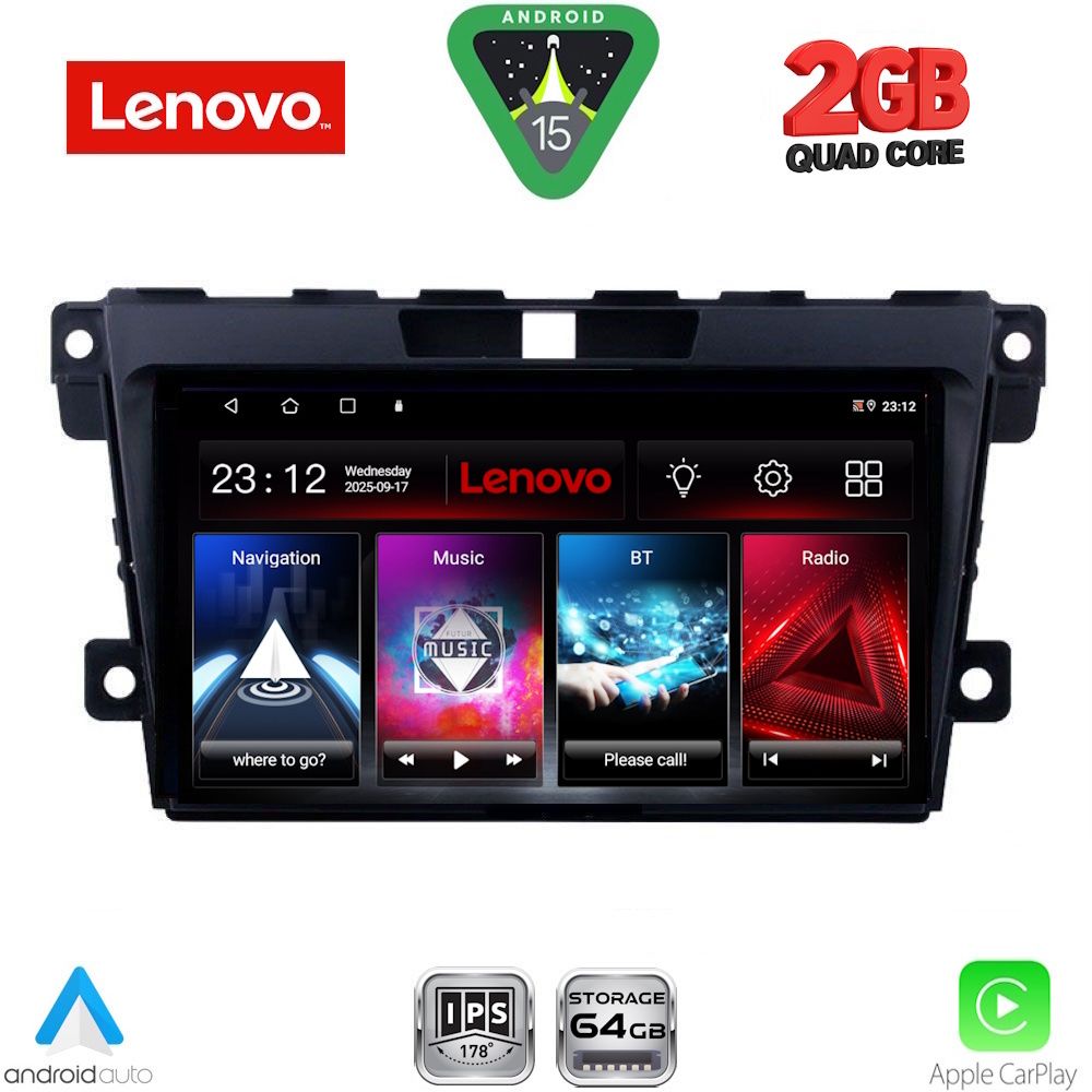 LVD2389_15 LENOVO LVD 2389_CPA (9inc) MULTIMEDIA TABLET for MAZDA CX7 mod. 2006-2012 - Image 1