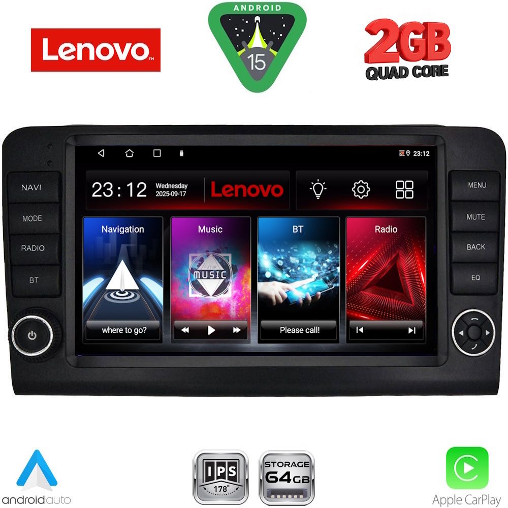 LVD2416_15 LENOVO LVD 2416_CPA (9inc) MULTIMEDIA TABLET for MERCEDES ML (W164) – GL (X164) mod. 2005-2011 - Image 1
