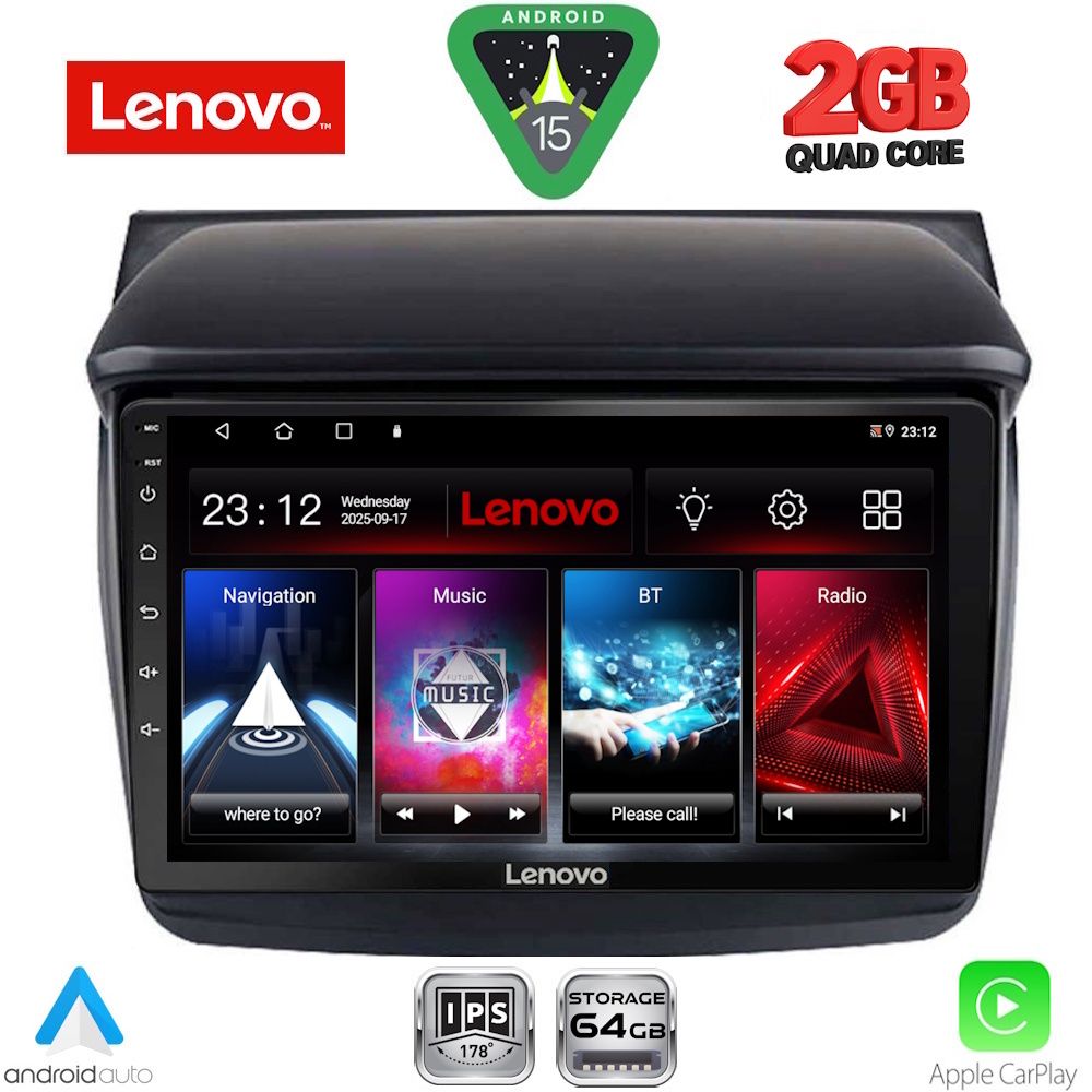 LVD2436_15 LENOVO LVD 2436_CPA (9inc) MULTIMEDIA TABLET for MITSUBISHI L200 mod. 2006-2015 - Image 1