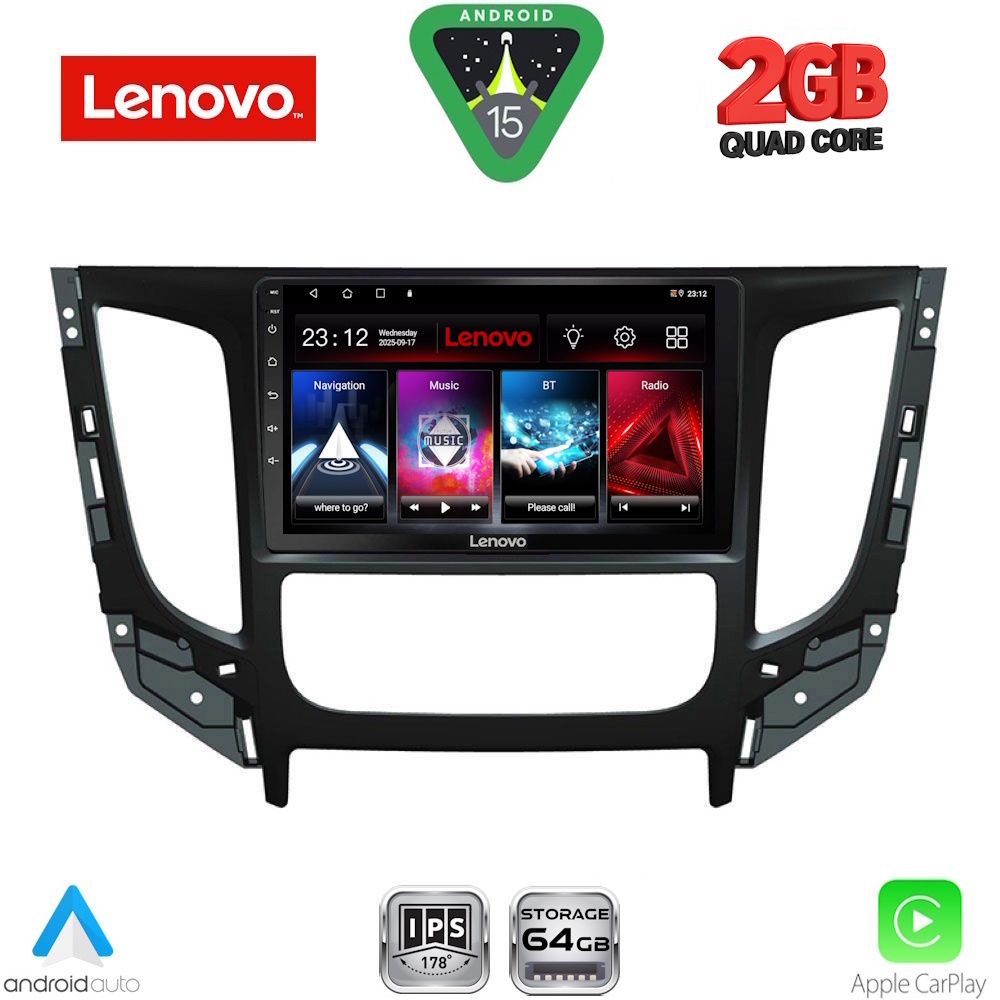 LVD2437CL_15 LENOVO LVD 2437_CPA CLIMA (9inc) MULTIMEDIA TABLET for MITSUBISHI L200 mod. 2015-2019 with CLIMA - Image 1