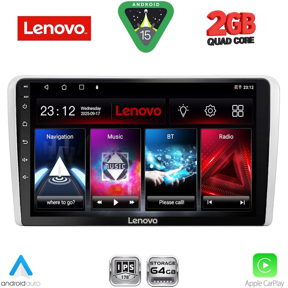 LVD2481SL_15 LENOVO LVD 2481SL_CPA (9inc) MULTIMEDIA TABLET for OPEL ALL mod. 2004-2014 (SILVER) - Image 1
