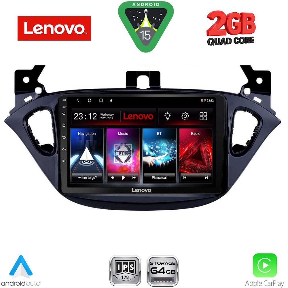 LVD2486_15 LENOVO LVD 2486_CPA (9inc) MULTIMEDIA TABLET for OPEL ADAM - CORSA E mod. 2014-2019 - Image 1