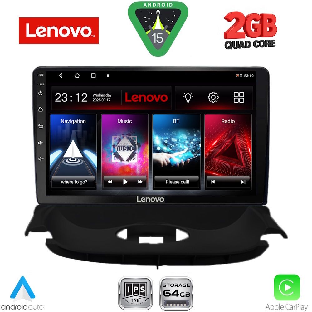 LVD2505_15 LENOVO LVD 2505_CPA (9inc) MULTIMEDIA TABLET for PEUGEOT 206 mod. 1998-2006 - Image 1
