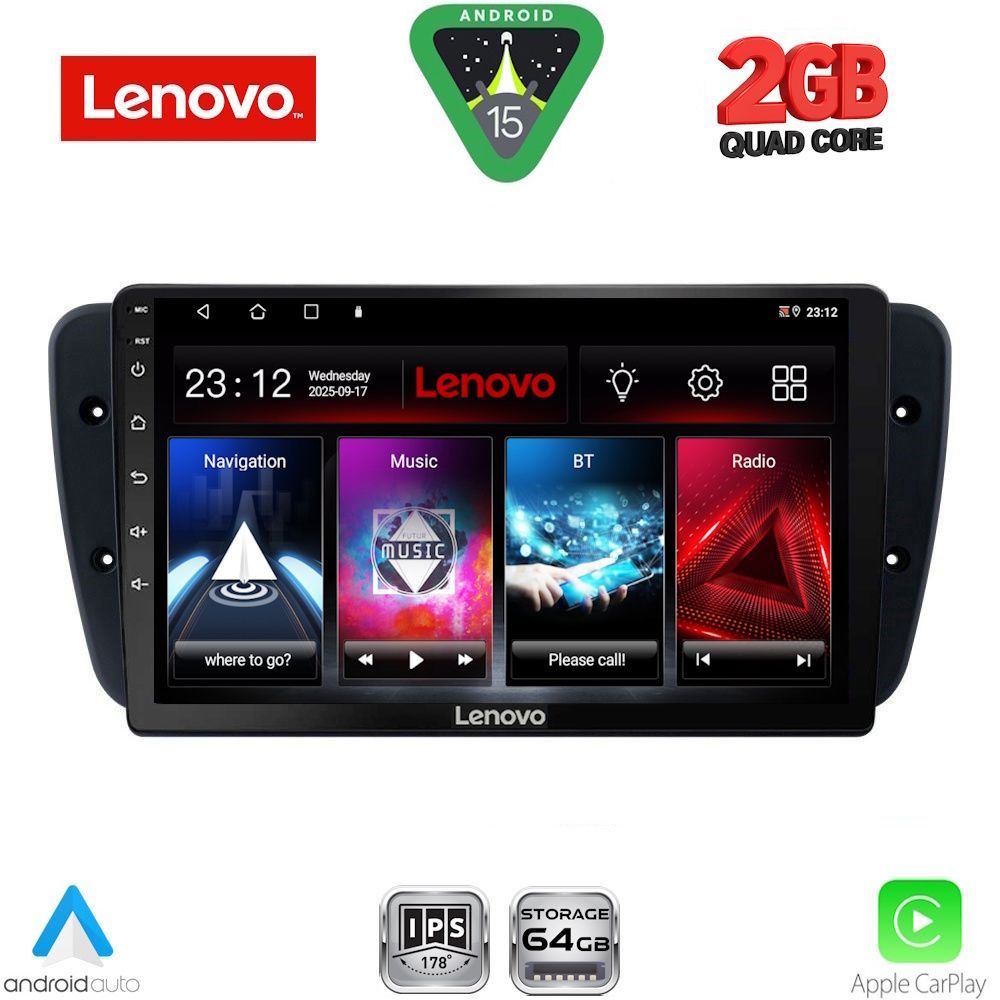 LVD2571_15 LENOVO LVD 2571_CPA (9inc) MULTIMEDIA TABLET for SEAT IBIZA mod. 2008-2015 - Image 1