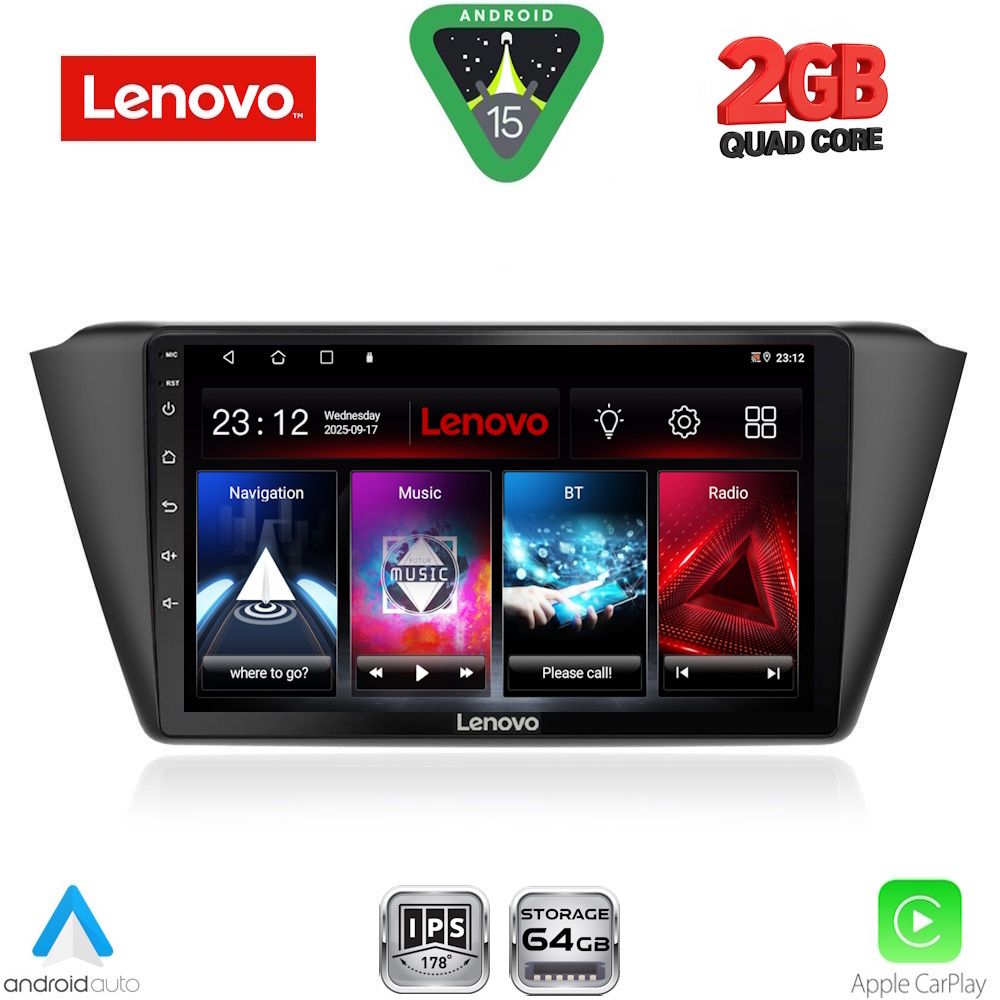 LVD2582_15 LENOVO LVD 2582_CPA (9inc) MULTIMEDIA TABLET for SKODA FABIA mod. 2015-2022 - Image 1