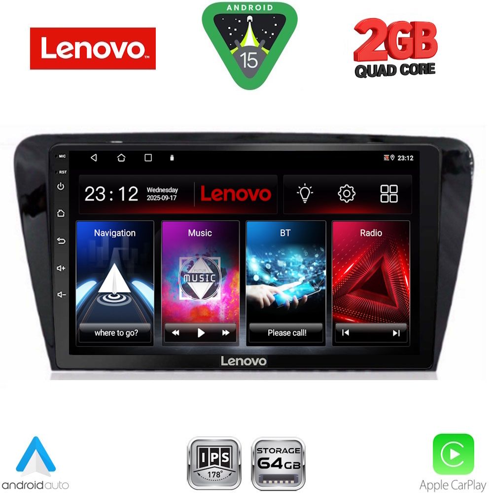 LVD2597_15 LENOVO LVD 2597_CPA (10inc) MULTIMEDIA TABLET for SKODA OCTAVIA 7 mod. 2013-2021 - Image 1