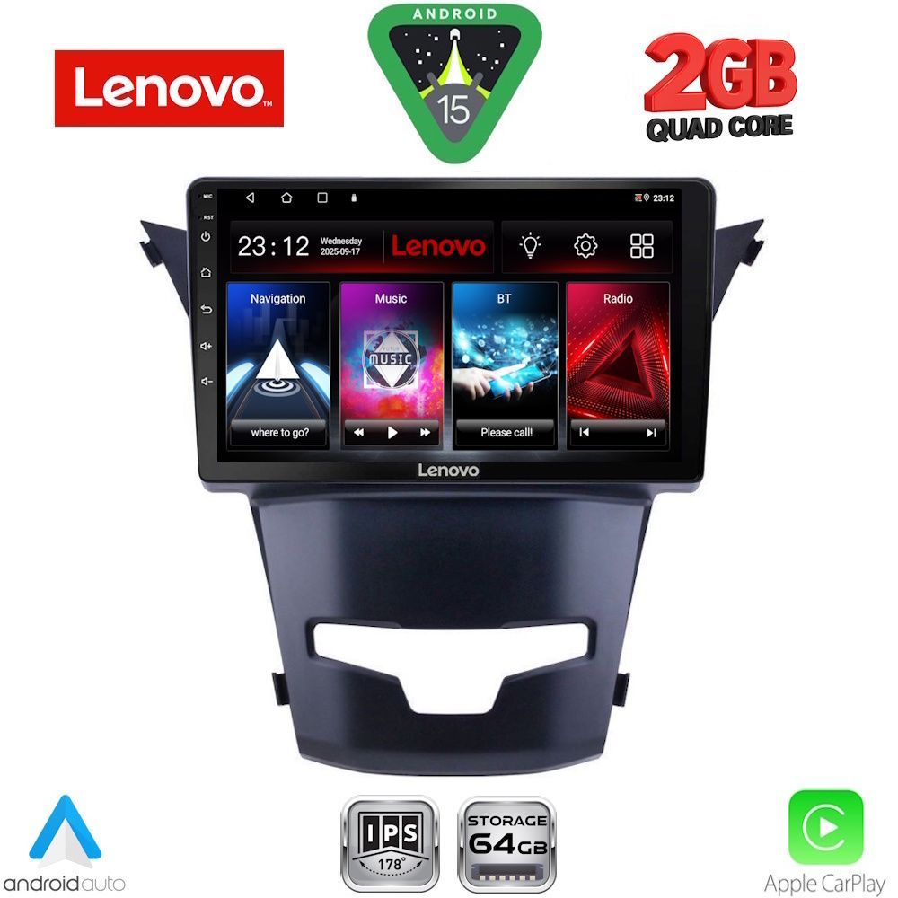 LVD2653_15 LENOVO LVD 2653_CPA (9inc) MULTIMEDIA TABLET for SSANGYONG KORANDO mod. 2014-2019 - Image 1