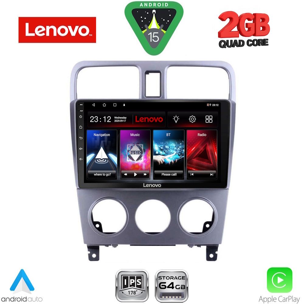 LVD2661_15 LENOVO LVD 2661_CPA (9inc) MULTIMEDIA TABLET for SUBARU FORESTER mod. 2002-2008 - Image 1