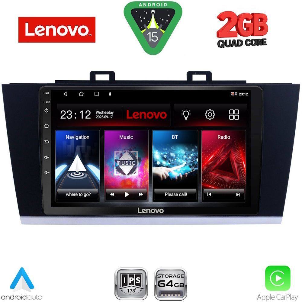 LVD2668_15 LENOVO LVD 2668_CPA (9inc) MULTIMEDIA TABLET for SUBARU LEGACY – OUTBACK mod. 2014-2019 - Image 1