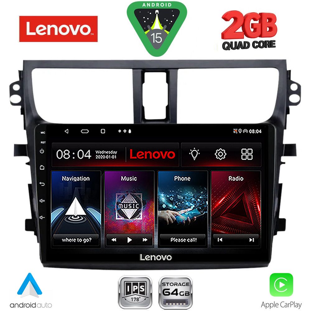 LVD2674_15 LENOVO LVD 2674_CPA (9inc) MULTIMEDIA TABLET for SUZUKI CELERIO mod. 2015-2021 - Image 1