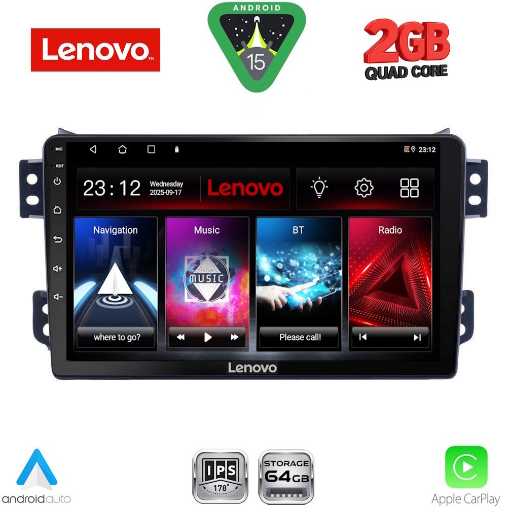 LVD2682_15 LENOVO LVD 2682_CPA (9inc) MULTIMEDIA TABLET for OPEL AGILA - SUZUKI SPLASH mod. 2008-2018 - Image 1