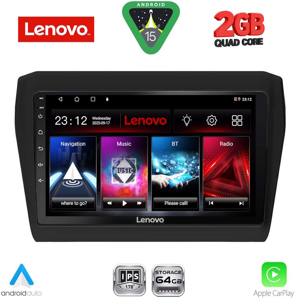 LVD2686_15 LENOVO LVD 2686_CPA (9inc) MULTIMEDIA TABLET for SUZUKI SWIFT mod. 2017-2023 - Image 1