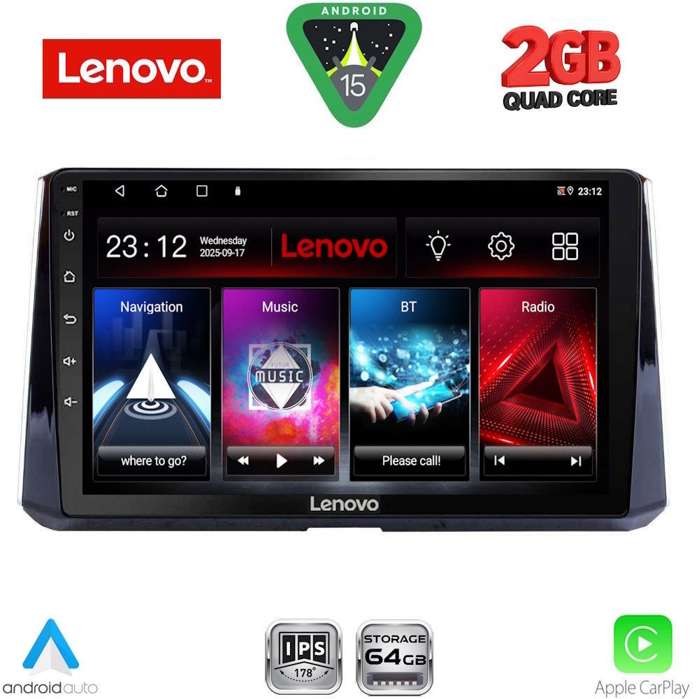 LVD2716_15 LENOVO LVD 2716_CPA (10inc) MULTIMEDIA TABLET for TOYOTA COROLLA mod. 2019-2026 - Image 1