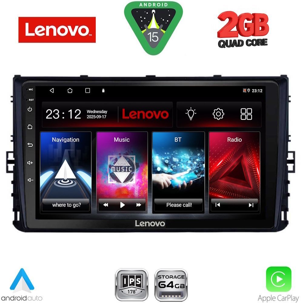 LVD2758_15 LENOVO LVD 2758_CPA (9inc) MULTIMEDIA TABLET for VW POLO – TROC – TCROSS - TAIGO mod. 2017-2026 - Image 1