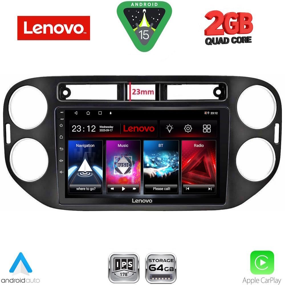 LVD2760BL_15 LENOVO LVD 2760BL_CPA (9inc) MULTIMEDIA TABLET for VW TIGUAN mod. 2011-2016 (BLACK) - Image 1