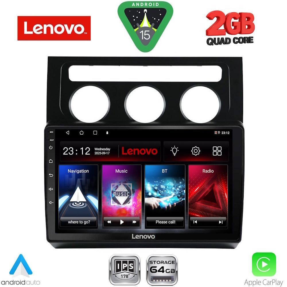 LVD2767CL_15 LENOVO LVD 2767_CPA CLIMA (10inc) MULTIMEDIA TABLET for VW TOURAN mod. 2003-2010 - Image 1