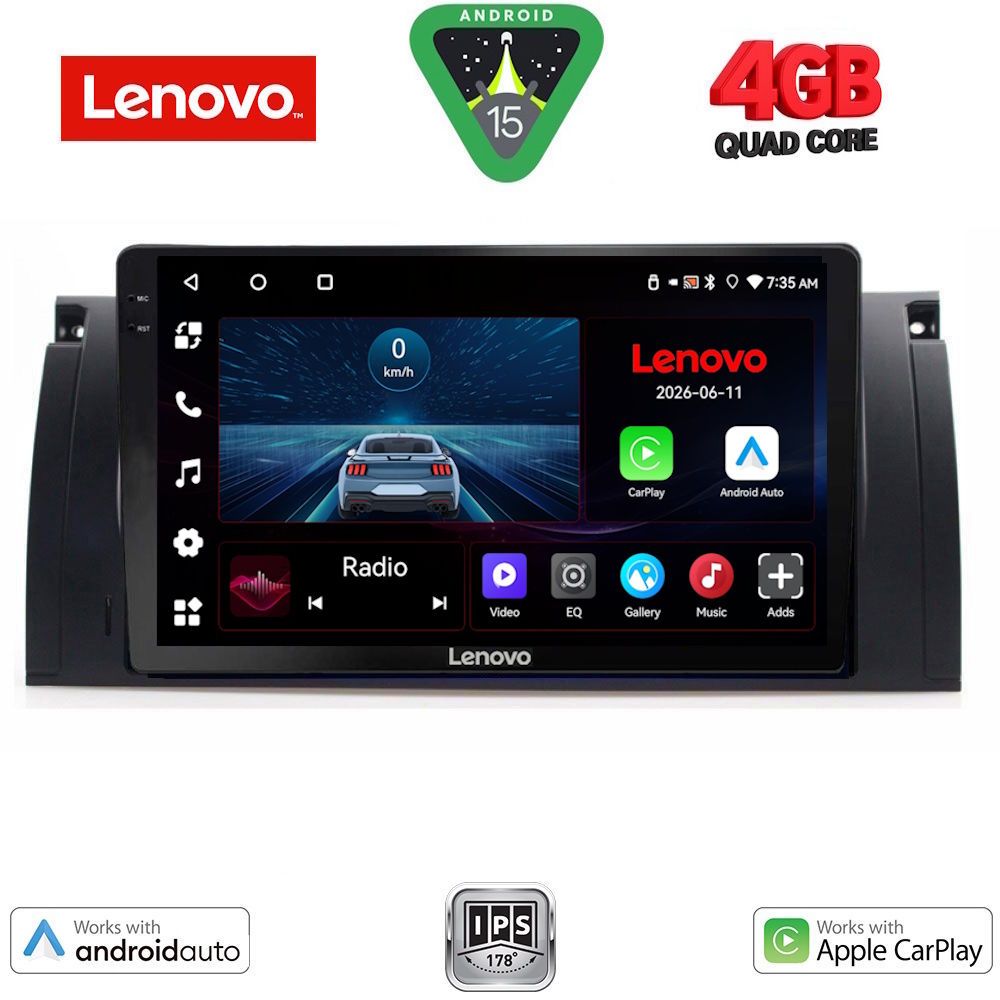 LVE7045_15 LENOVO LVE 8045_CPAA (9inc) MULTIMEDIA TABLET for BMW Series 5 (E39) mod. 1997-2005 | X5 (E53) mod. 1999-2006 - Image 1