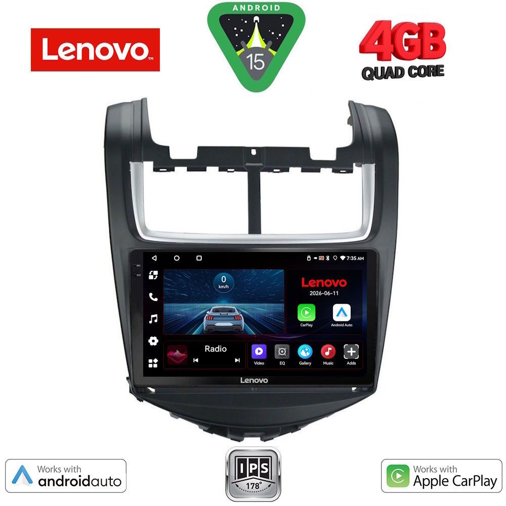 LVE7075_15 LENOVO LVE 8074B_CPAA (9inc) MULTIMEDIA TABLET for CHEVROLET AVEO mod. 2014-2017 - Image 1