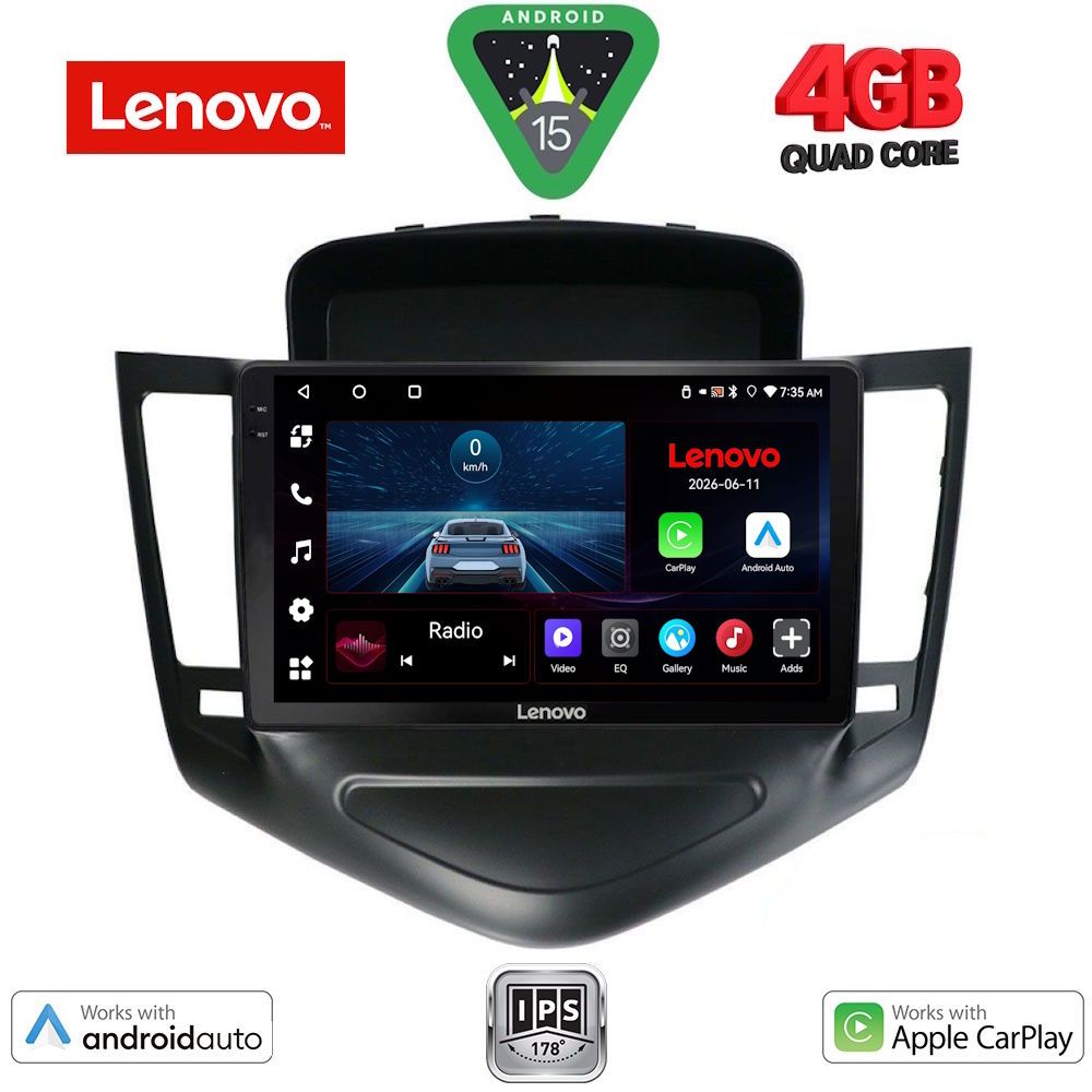 LVE7076_15 LENOVO LVE 8076A_CPAA (9inc) MULTIMEDIA TABLET for CHEVROLET CRUZE mod. 2008-2012 - Image 1
