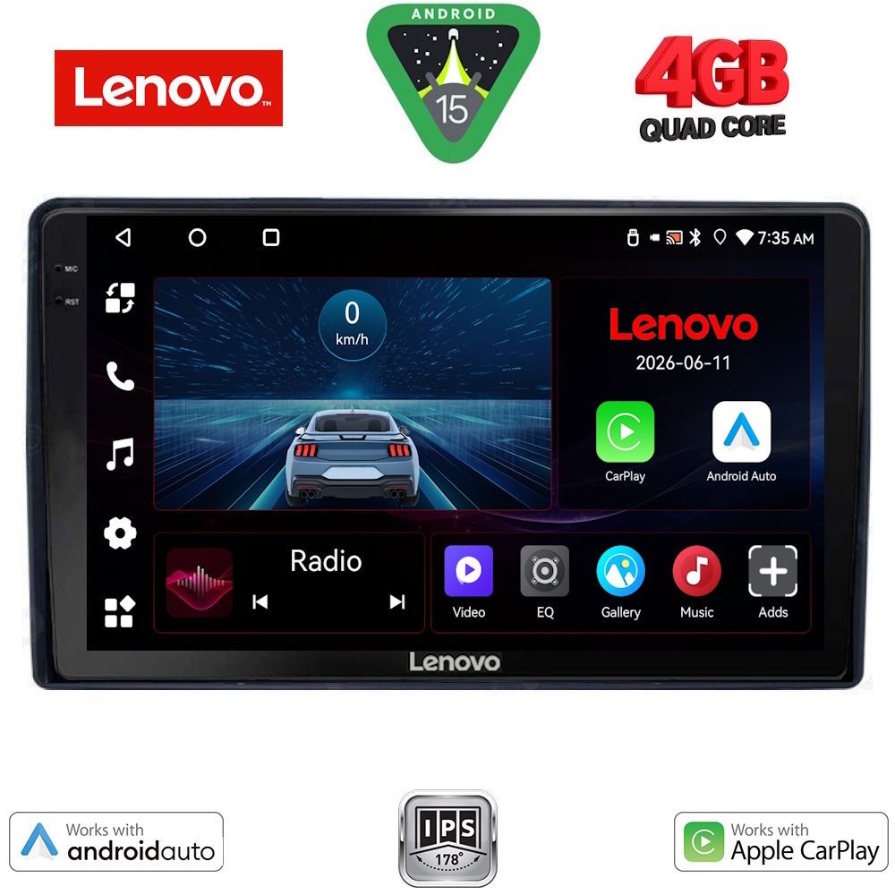 LVE7081_15 LENOVO LVE 8081_CPAA (9inc) MULTIMEDIA TABLET for CITROEN – PEUGEOT mod. 2008-2018 - Image 1