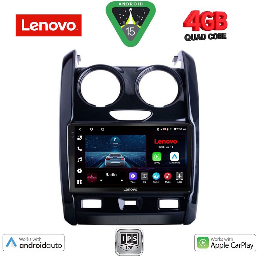 LVE7103_15 LENOVO LVE 8103_CPAA (9inc) MULTIMEDIA TABLET for DACIA DUSTER mod. 2012-2019 - Image 1