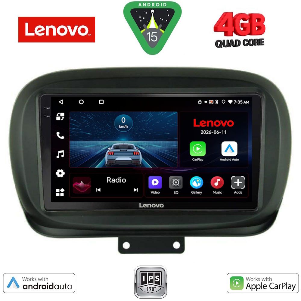 LVE7134_15 LENOVO LVE 8134_CPAA (9inc) MULTIMEDIA TABLET for FIAT 500X mod. 2014-2024 - Image 1