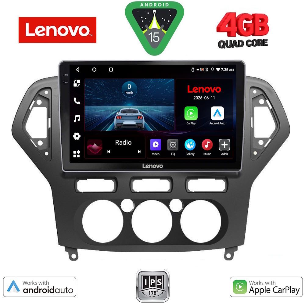 LVE7162AC_15 LENOVO LVE 8162_CPAA A/C (10inc) MULTIMEDIA TABLET for FORD MONDEO mod. 2007-2011 - Image 1