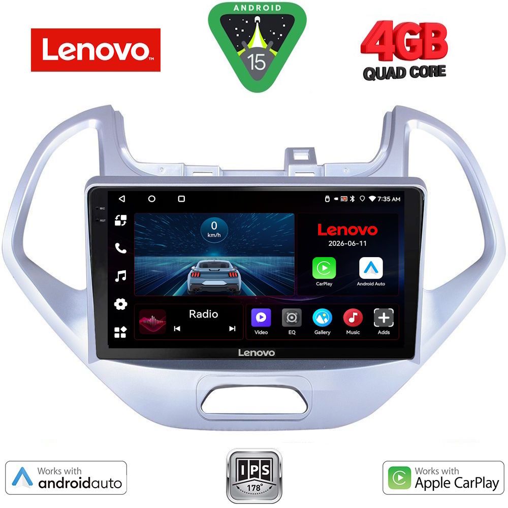 LVE7167LO_15 LENOVO LVE 8167LO_CPAA (9inc) MULTIMEDIA TABLET for FORD KA mod. 2017-2024 - Image 1