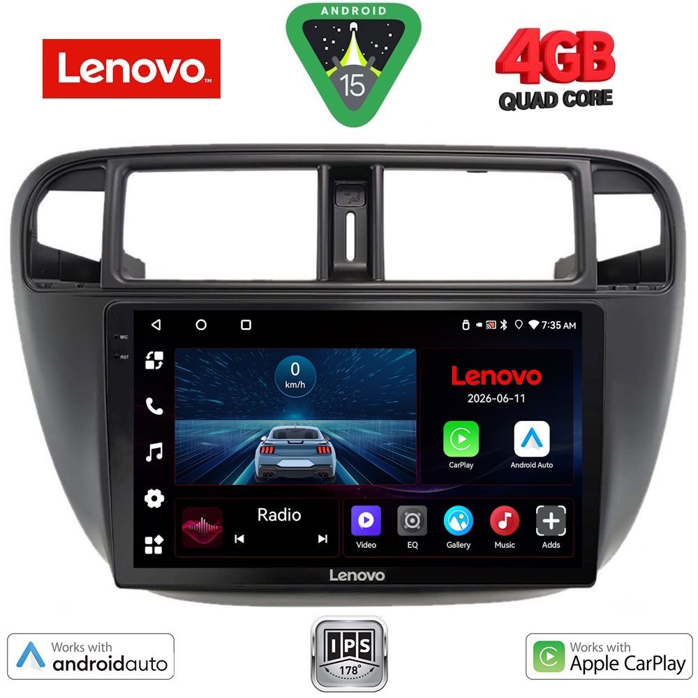 LVE7186_15 LENOVO LVE 8186_CPAA A/C (9inc) MULTIMEDIA TABLET for HONDA CIVIC mod. 1995-2001 - Image 1