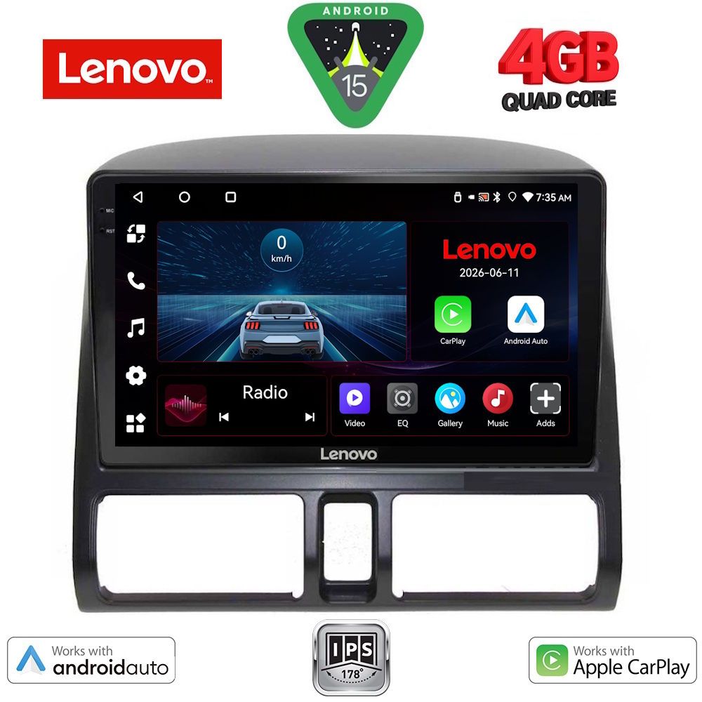 LVE7196_CL_15 LENOVO LVE 8196_CPAA CLIMA (9inc) MULTIMEDIA TABLET for HONDA CRV mod. 1996-2006 - Image 1