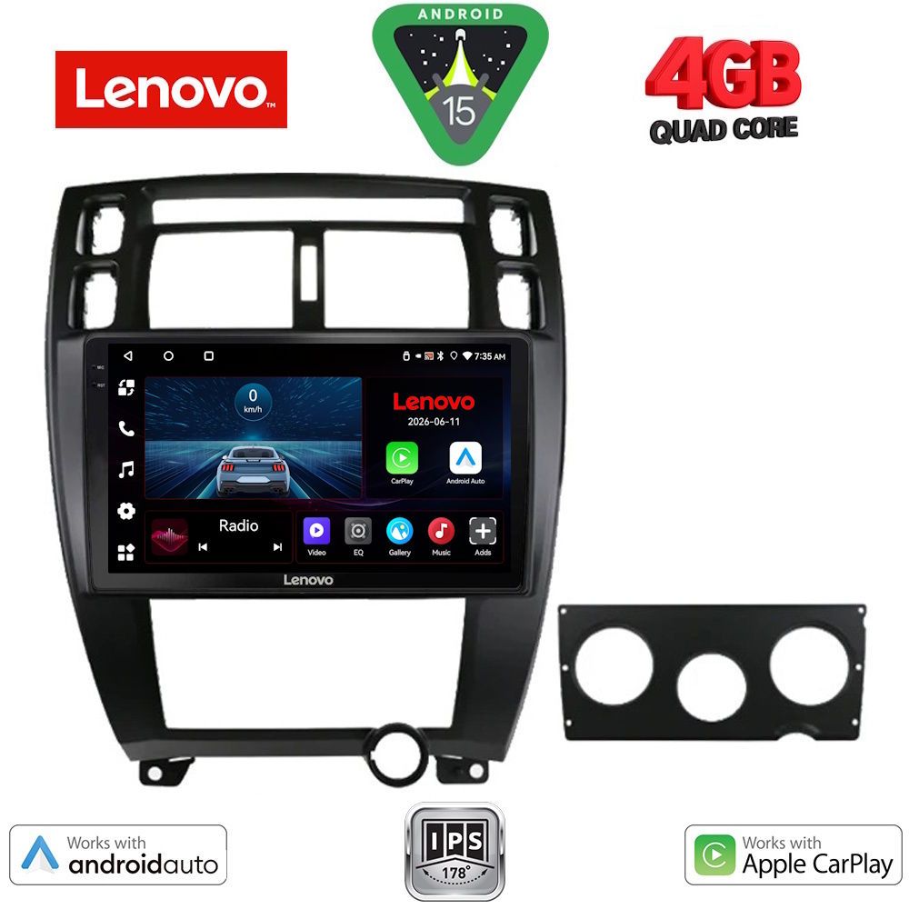 LVE7241BL_15 LENOVO LVE 8241BL_CPAA (10inc) MULTIMEDIA TABLET for HYUNDAI TUCSON mod. 2004-2010 (BLACK) - Image 1