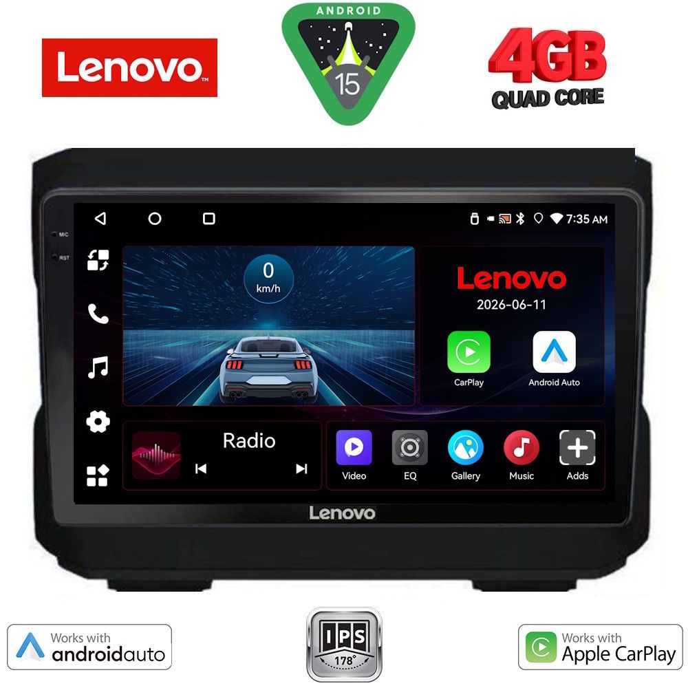 LVE7272_15 LENOVO LVE 8272_CPAA (10inc) MULTIMEDIA TABLET for JEEP mod. 2007-2014 - DODGE mod. 2007-2014 - Image 1