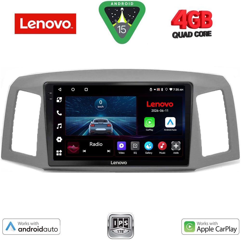 LVE7281_15 LENOVO LVE 8281_CPAA (10inc) MULTIMEDIA TABLET for JEEP GRAND CHEROKEE mod. 2005-2007 - Image 1