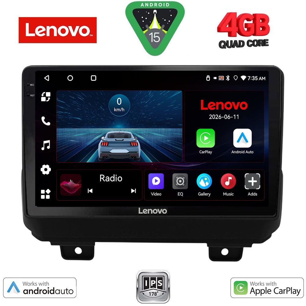 LVE7298_15 LENOVO LVE 8298_CPAA (9inc) MULTIMEDIA TABLET for JEEP WRANGLER mod. 2018-2026 - Image 1