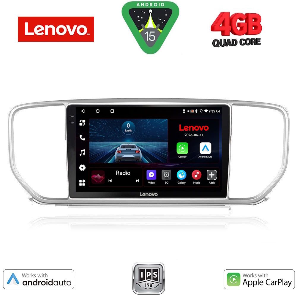 LVE7327-15 LENOVO LVE 8327_CPAA (9inc) MULTIMEDIA TABLET for KIA SPORTAGE mod. 2018-2021 - Image 1