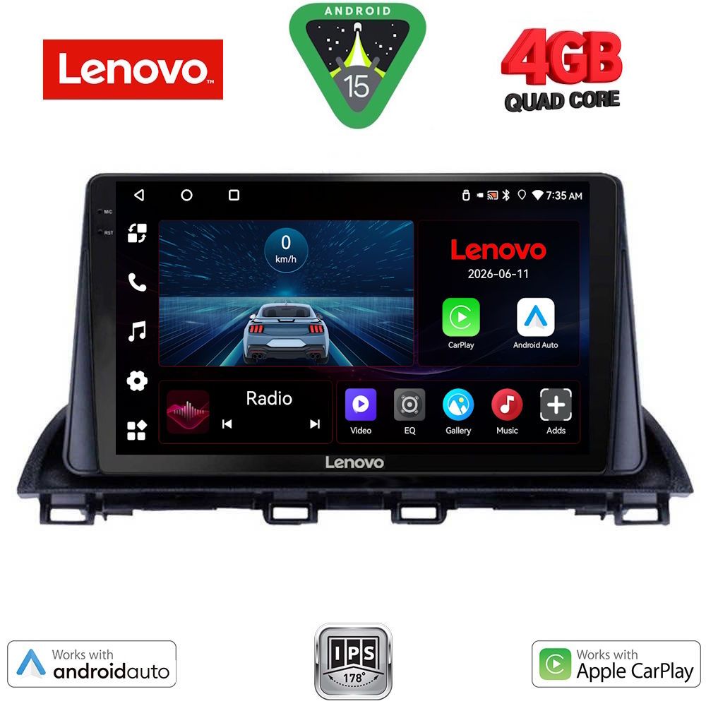 LVE7367_15 LENOVO LVE 8367_CPAA (9inc) MULTIMEDIA TABLET for MAZDA 3 mod. 2014-2019 - Image 1