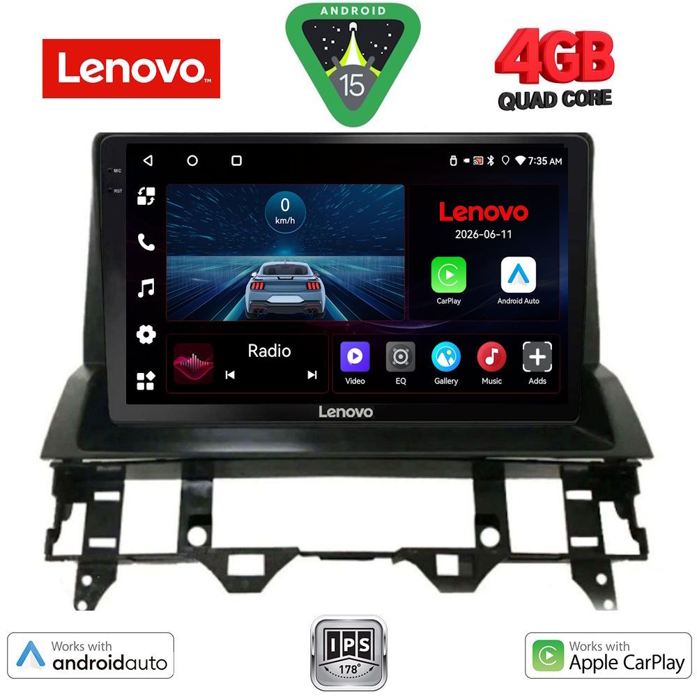 LVE7376_DASH_15 LENOVO LVE 8376_CPAA DASH (10inc) MULTIMEDIA TABLET for MAZDA 6 mod. 2002-2008 - Image 1