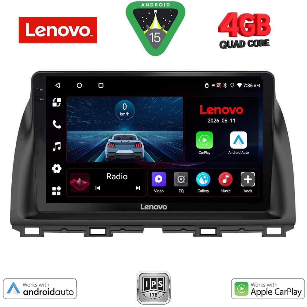 LVE7380_15 LENOVO LVE 8380_CPAA (10inc) MULTIMEDIA TABLET for MAZDA CX5 mod. 2013-2017 - Image 1