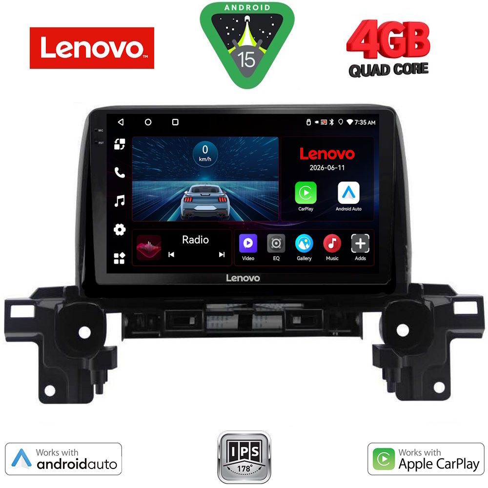 LVE7381_15 LENOVO LVE 8381_CPAA (9inc) MULTIMEDIA TABLET for MAZDA CX5 mod. 2017-2025 - Image 1