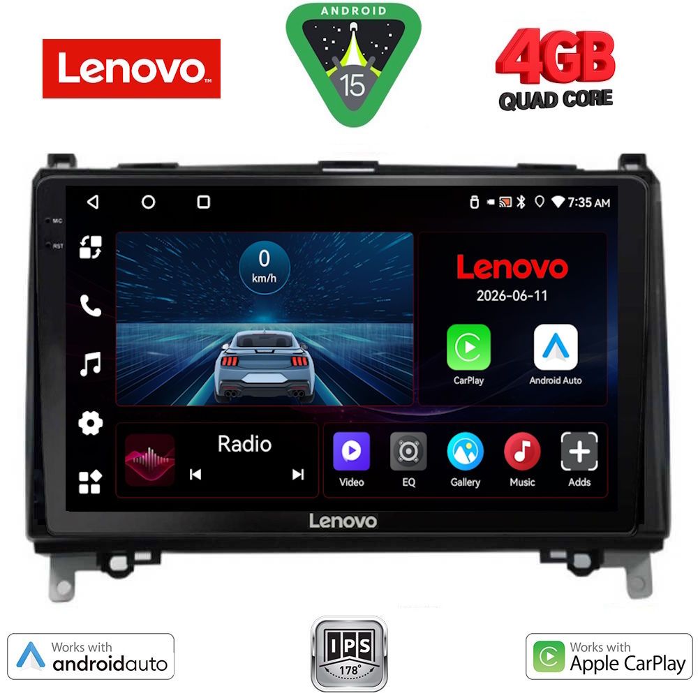 LVE7400_15 LENOVO LVE 8400_CPAA (9inc) MULTIMEDIA TABLET for MERCEDES A – B -SPRINTER – VITO mod. 2007-2019 - Image 1