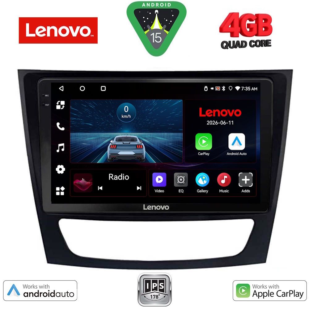 LVE7408_15 LENOVO LVE 8408_CPAA (9inc) MULTIMEDIA TABLET for MERCEDES E (W211) – CLS (W219) mod. 2003-2009 - Image 1