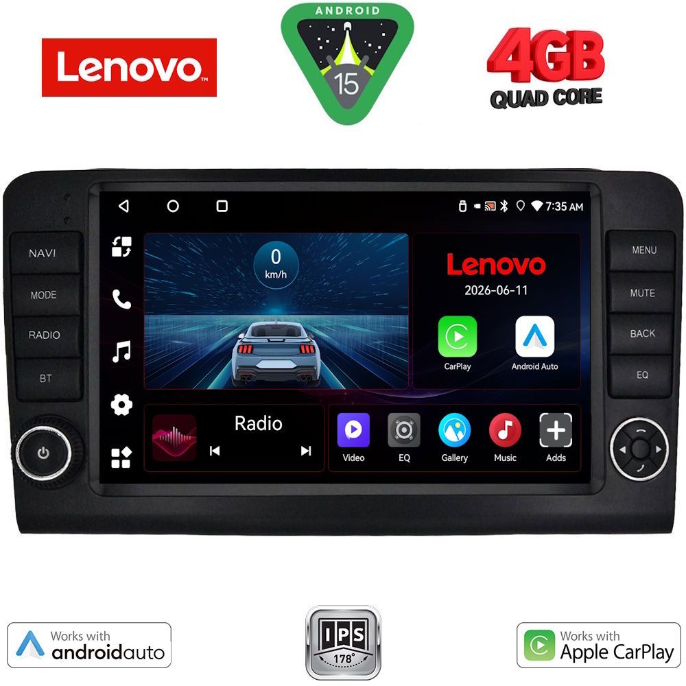 LVE7416_15 LENOVO LVE 8416_CPAA (9inc) MULTIMEDIA TABLET for MERCEDES ML (W164) – GL (X164) mod. 2005-2011 - Image 1