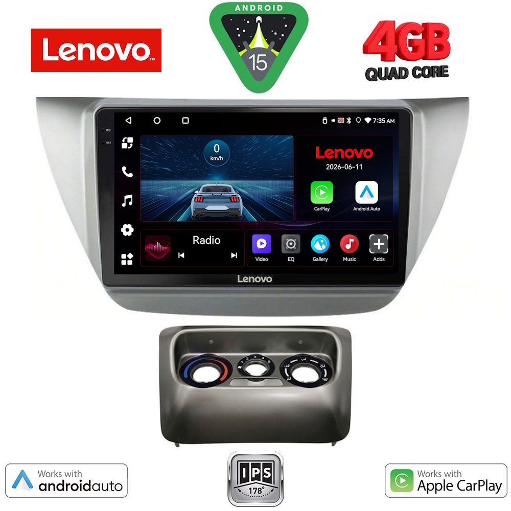 LVE7433_15 LENOVO LVE 8433_CPAA (9inc) MULTIMEDIA TABLET for MITSUBISHI LANCER mod. 2000-2007 - Image 1