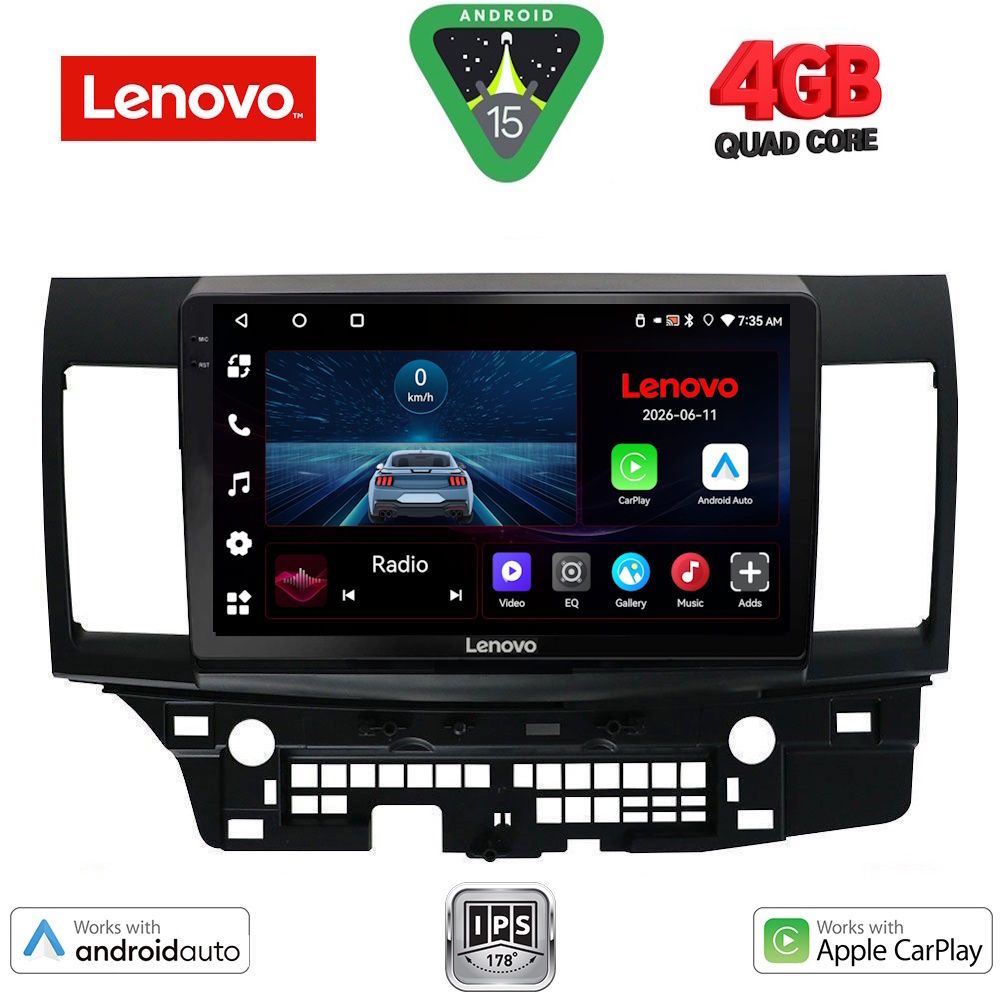 LVE7434_15 LENOVO LVE 8434_CPAA (10inc) MULTIMEDIA TABLET for MITSUBISHI LANCER mod. 2008-2017 - Image 1