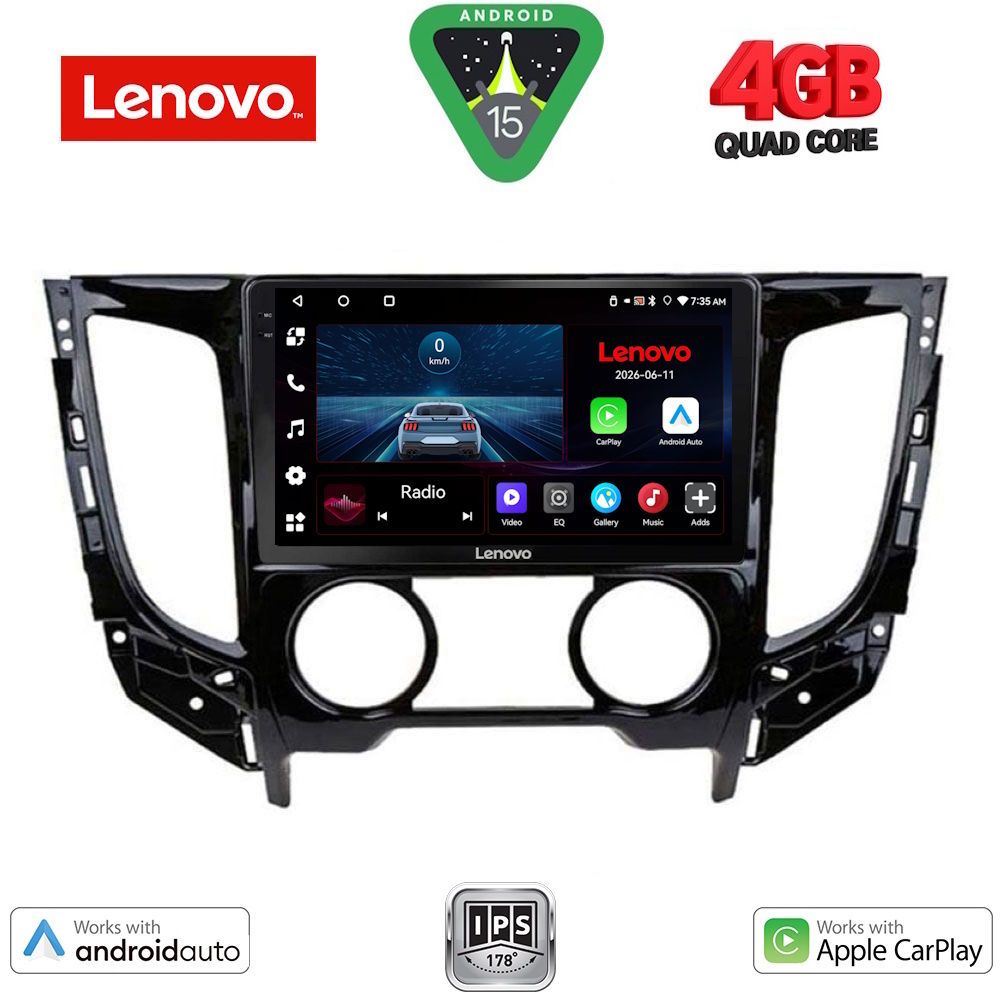 LVE7437AC_15 LENOVO LVE 8437_CPAA A/C (9inc) MULTIMEDIA TABLET for MITSUBISHI L200 mod. 2015-2019 with A/C - Image 1